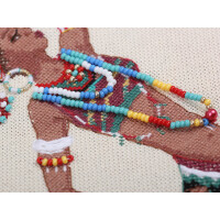Panna counted cross stitch kit "Golden Series. Women of the World. Africa", 26,5x38cm, DIY