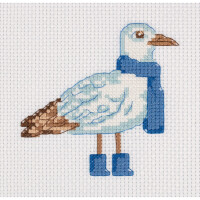 Klart counted cross stitch kit "Seagull", 13x13cm, DIY