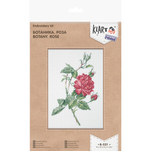 Klart Kreuzstich Stickpackung "Botanik. Rose",...