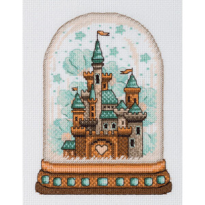 Klart counted cross stitch kit "Magic Castle", 13,5x17cm, DIY