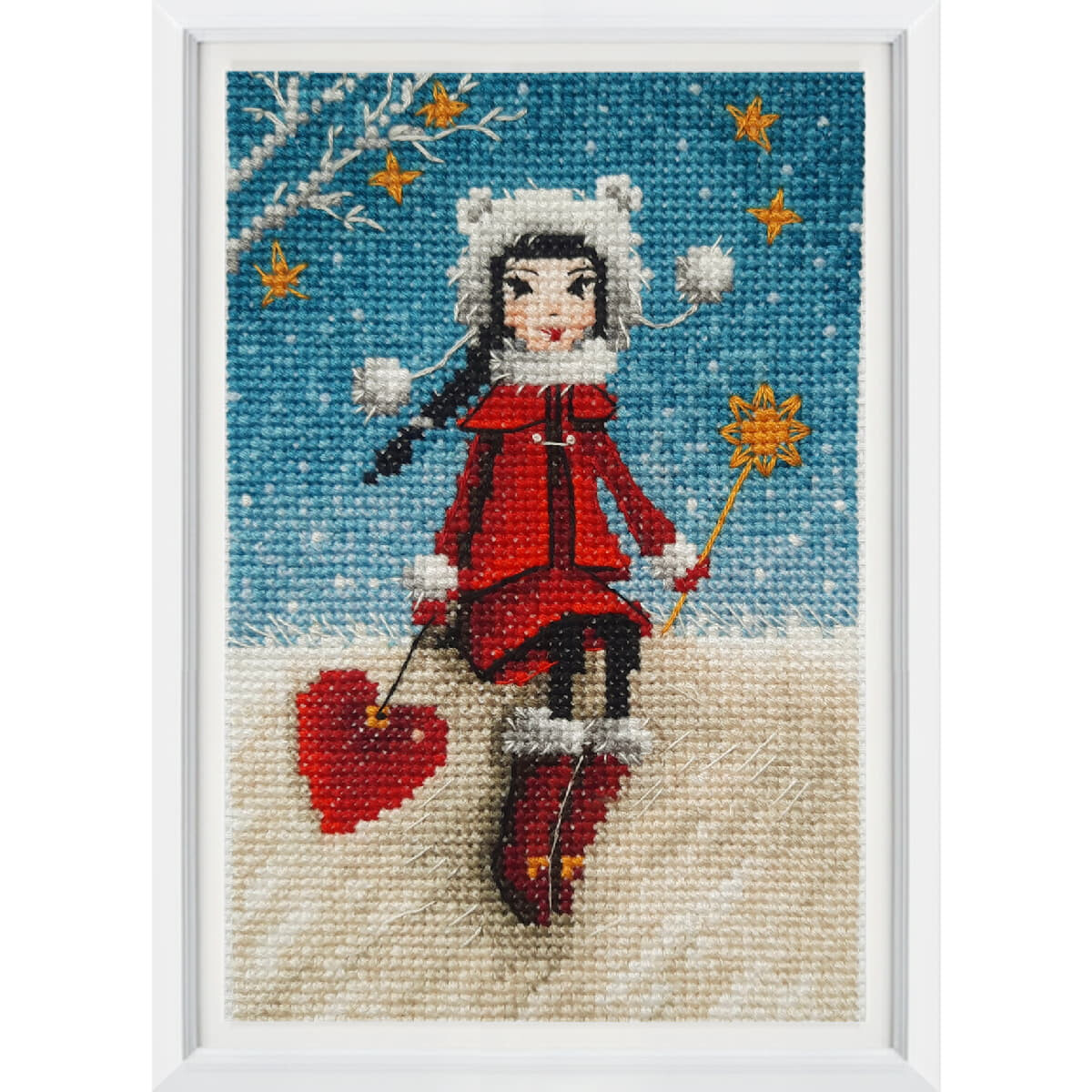 RTO counted cross stitch kit "Snow tenderness",...