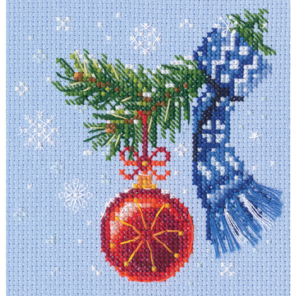 RTO counted cross stitch kit "A knot for good luck", 10,5x11cm, DIY