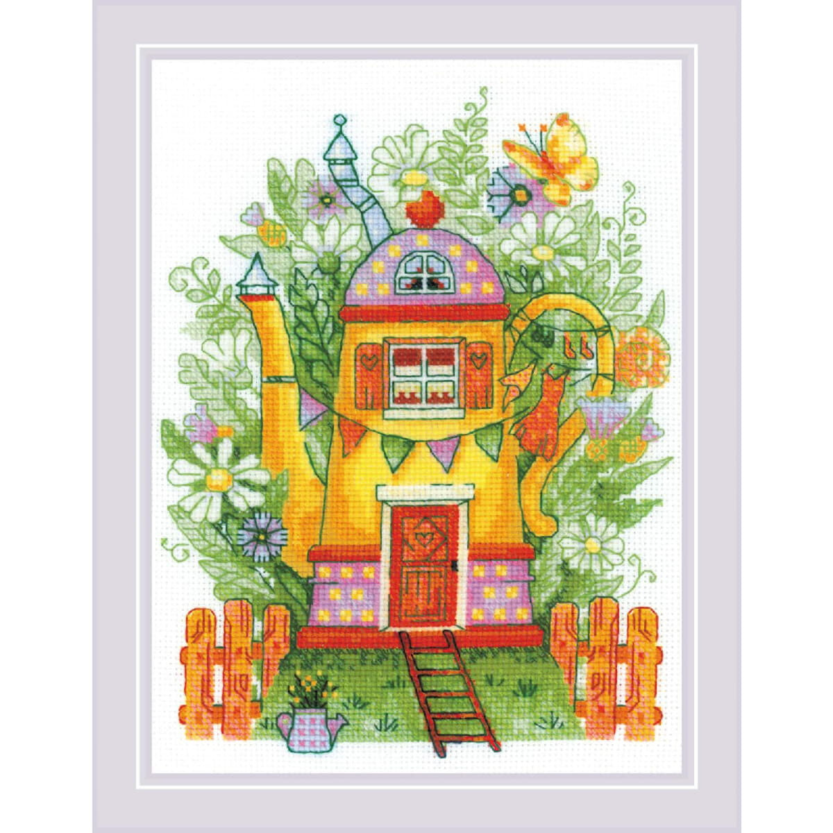 Riolis counted cross stitch kit "The House",...