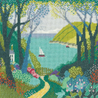Heritage counted cross stitch kit Aida "The Haven (A)", MSTH1707-A, 20,5x20,5cm, DIY