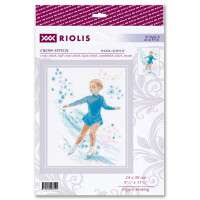 Riolis Kreuzstich Stickpackung "Eiskunstlauf", Zählmuster, 24x30cm