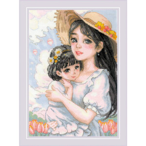 Riolis counted cross stitch kit "Tender Love",...