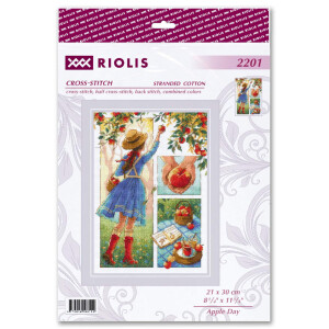 Riolis counted cross stitch kit "Apple Day",...