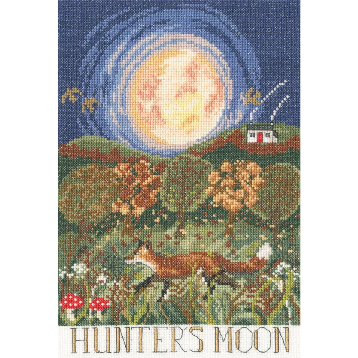 Een borduurpakket van Bothy Threads getiteld Hunters Moon...