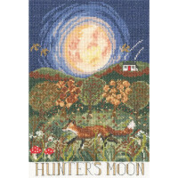 Kit de point de croix compté Bothy Threads "Hunters Moon", XDD3, 18x27cm