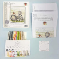 Bothy Threads counted cross stitch kit "Green Pastures", XHD132, 28x31cm, DIY