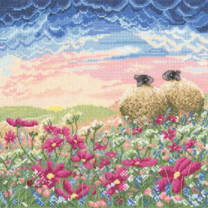 Bothy Threads counted cross stitch kit "Ladybird In The Meadow", XLP11, 26x26cm, DIY