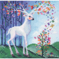 RTO counted cross stitch kit "Spirit of the forest", 20x20cm, DIY