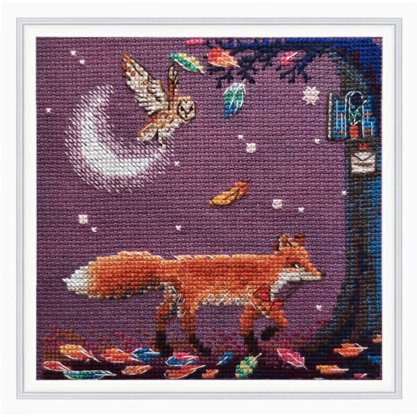 RTO counted cross stitch kit "To the forest fairy", 12,5x12,5cm, DIY