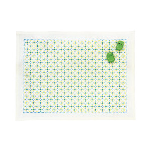 Olympus gestempeld Hitomezashi Sashiko borduurpakket "Placemat", 33x43cm, Origineel uit Japan