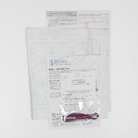Kit di punti Sashiko timbrati Olympus "Handkerchief iine Shippou-Tsunagi", 20x20cm, originale dal Giappone