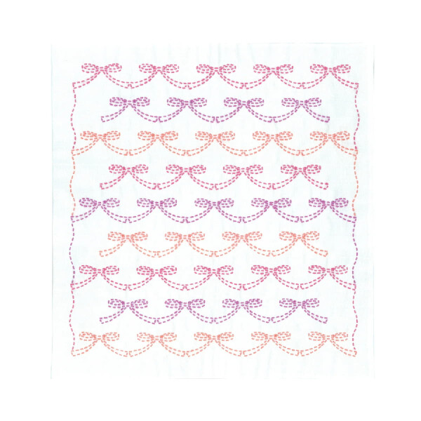 Набор для вышивания сашико "Hana Fukin Pop Designs Ribbons", 34x34 см, оригинал из Японии