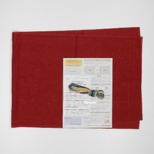 Olympus stamped Sashiko stitch kit "Placemat Nordic Designs Nordic", 31x45cm, Original from Japan