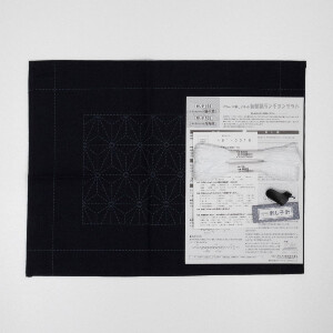 Kit di punti Sashiko timbrati Olympus "Tovaglietta", 33x43cm, originale dal Giappone