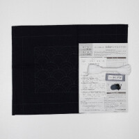 Olympus stamped Sashiko stitch kit "Placemat", 33x43cm, Original from Japan