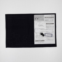 Kit de punto sashiko estampado Olympus "Placemat", 30x40cm, Original de Japón
