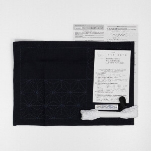 Kit di punti Sashiko timbrati Olympus "Tovaglietta", 24x34cm, originale dal Giappone