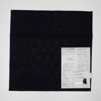 Olympus stamped Sashiko stitch kit "Tablecloth", 50x50cm, Original from Japan