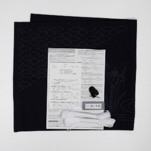 Olympus stamped Sashiko stitch kit "Table runner", 35x75cm, Original from Japan