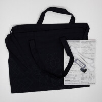 Kit de punto sashiko estampado Olympus "Shoulder Bag", 42x42cm, Original de Japón