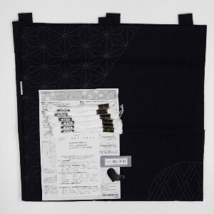 Olympus Sashiko Stickpackung "Vorhang", Stoff bedruckt, 120x81cm, Original aus Japan