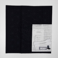 Olympus stamped Sashiko stitch kit "Cushion with back", 43x43cm, Original from Japan