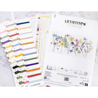 Letistitch counted cross stitch kit "Summer Bloom", 36x17cm, DIY