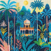 Heritage counted cross stitch kit "India Dreams (A)", MSID1763, 20,5x20,5cm, DIY