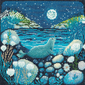 Heritage counted cross stitch kit "Moonlit Bay...