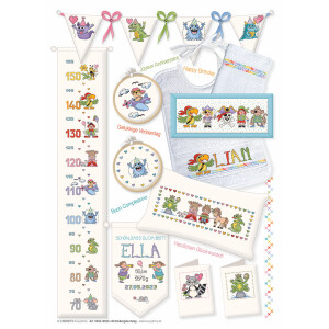 Lindner´s Cross Stitch counted Chart "Childrens birthday", 148