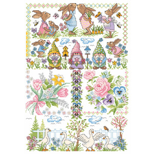 Lindner´s Cross Stitch counted Chart "Spring mix", 154