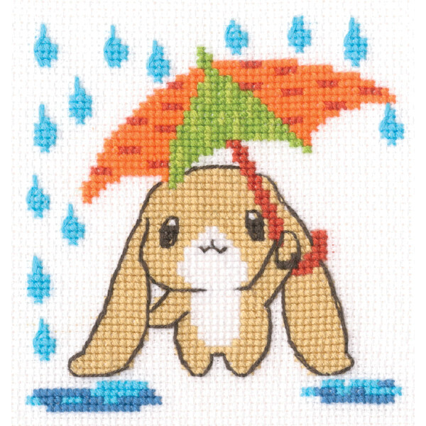 Набор для вышивания счетным крестом RTO "Морковный зонтик", 8,5x9 см