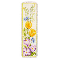 Vervaco bookmark counted cross stitch kit "4 Seasons" Set of 4, 6x20cm, DIY