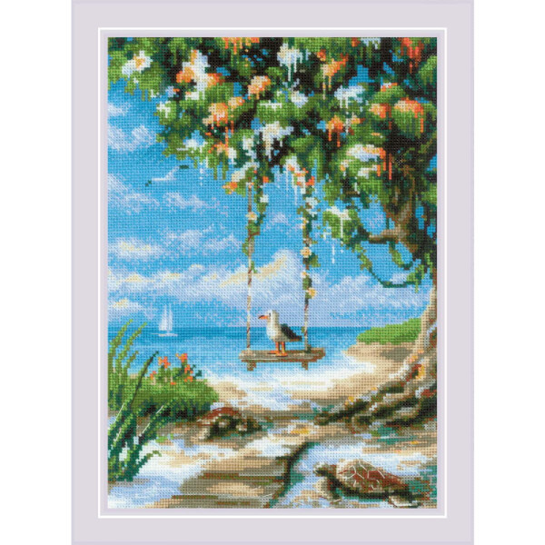 Riolis telpakket kruissteek "Beach Swing", 21x30cm