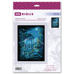 Riolis geteld borduurpakket "Maanlicht magie", 30x40cm