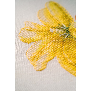 Lanarte counted cross stitch kit "Marjolein Bastin Cover me in Tulips Aida", 28x37cm, DIY
