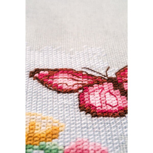 Lanarte counted cross stitch kit "Romance I Hold Every Dahlia", 29x29cm, DIY