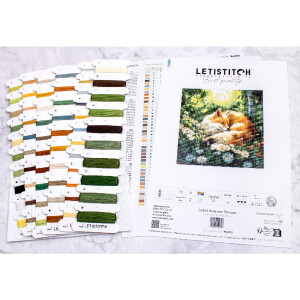 Letistitch counted cross stitch kit "Summer Dreams", 24x24cm, DIY