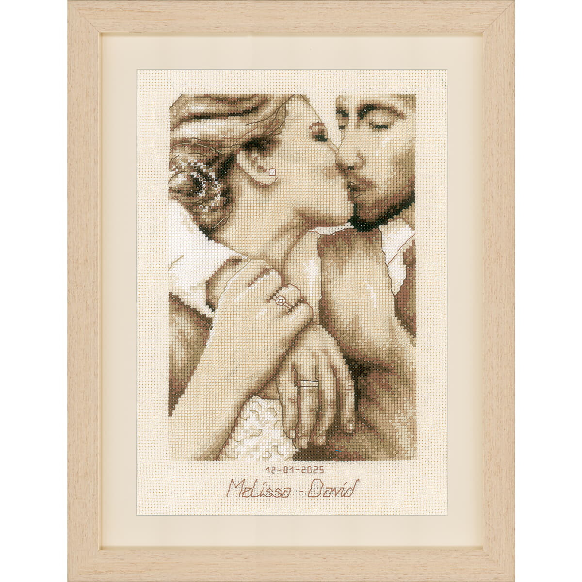 Vervaco counted cross stitch kit "Loving Kiss",...