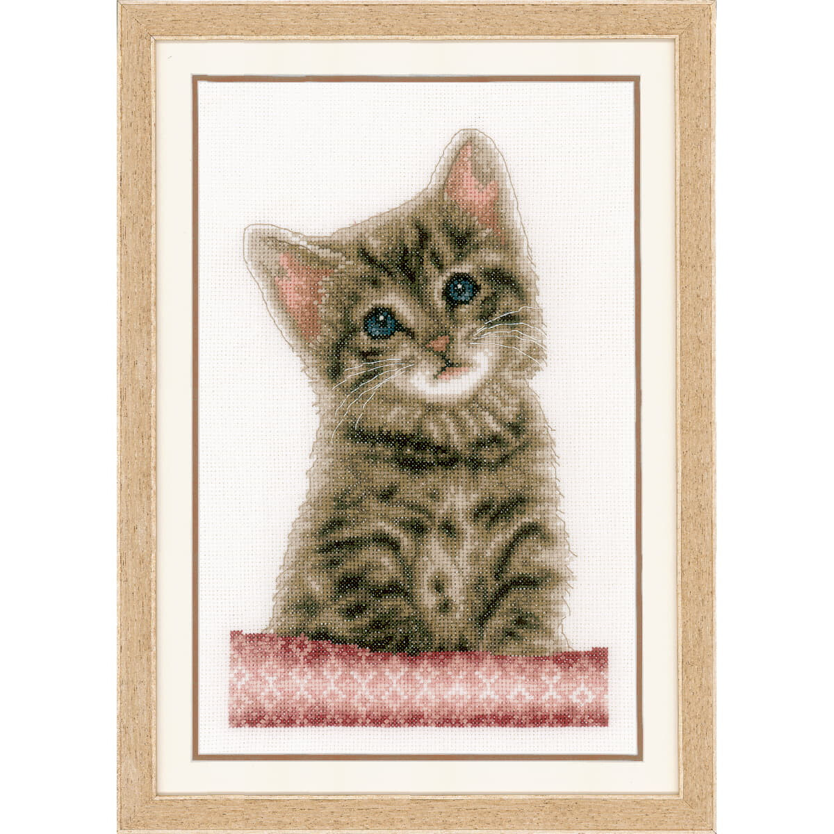 Vervaco counted cross stitch kit "Cat",...