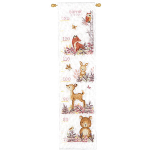 Vervaco counted cross stitch kit "Bar. In the Forest", 18x70cm, DIY