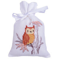 Vervaco herbal bags counted cross stitch kit "In the forest" Set of 3, 8x12cm, DIY
