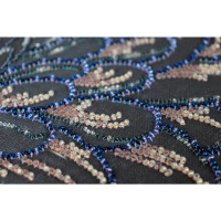 Abris Art stamped bead stitch kit "Blooming in the Dark", 30x40cm