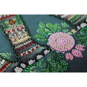 Abris Art stamped bead stitch kit "Majestic Wisdom", 30x30cm