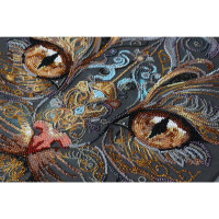 Abris Art stamped bead stitch kit "The Look of a witch", 30x43cm