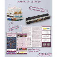 Abris Art stamped bead stitch kit "Where The Fairytale Live", 30x41cm